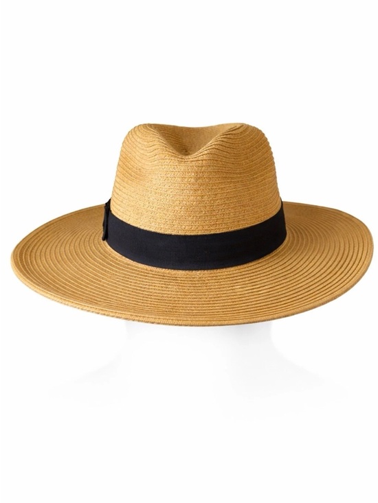 Sun And Sand Accessories - Sun N Sand Straw Panama Hat Wide Brim Boho Resort Coastal Grandma